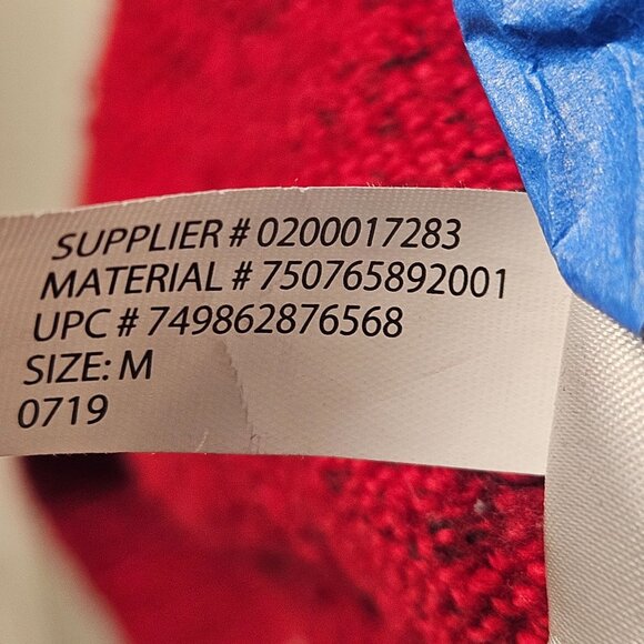 Men's Comfy, Chaps Red Half-Zip Sweater Medium Cotton Poly Blend Warm Winter Kni - Picture 14 of 16